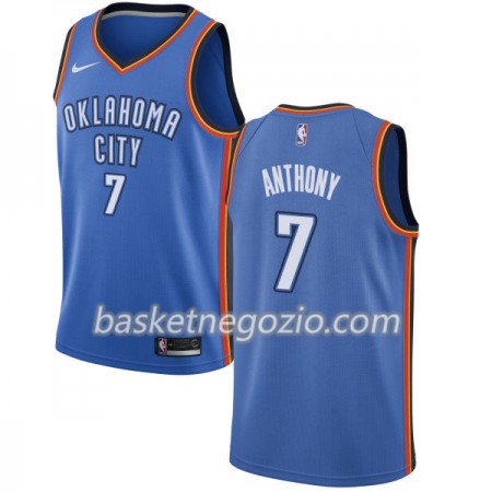 Canotte Uomo Oklahoma City Thunder Carmelo Anthony 7 Nike 2017-18 Blu Swingman